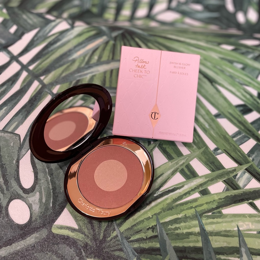 charlotte tilbury NEW full size cheek to chic blusher blush pillow talk glow NIB
